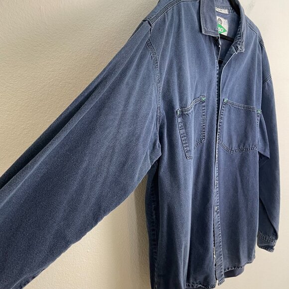 Vintage Quicksilver Mens Large Salt Water Denim Long Sleeve Button Up Shirt - Picture 3 of 9